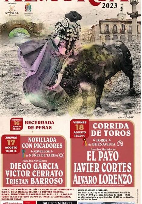 Novillada a Almorox le jeudi 17 août