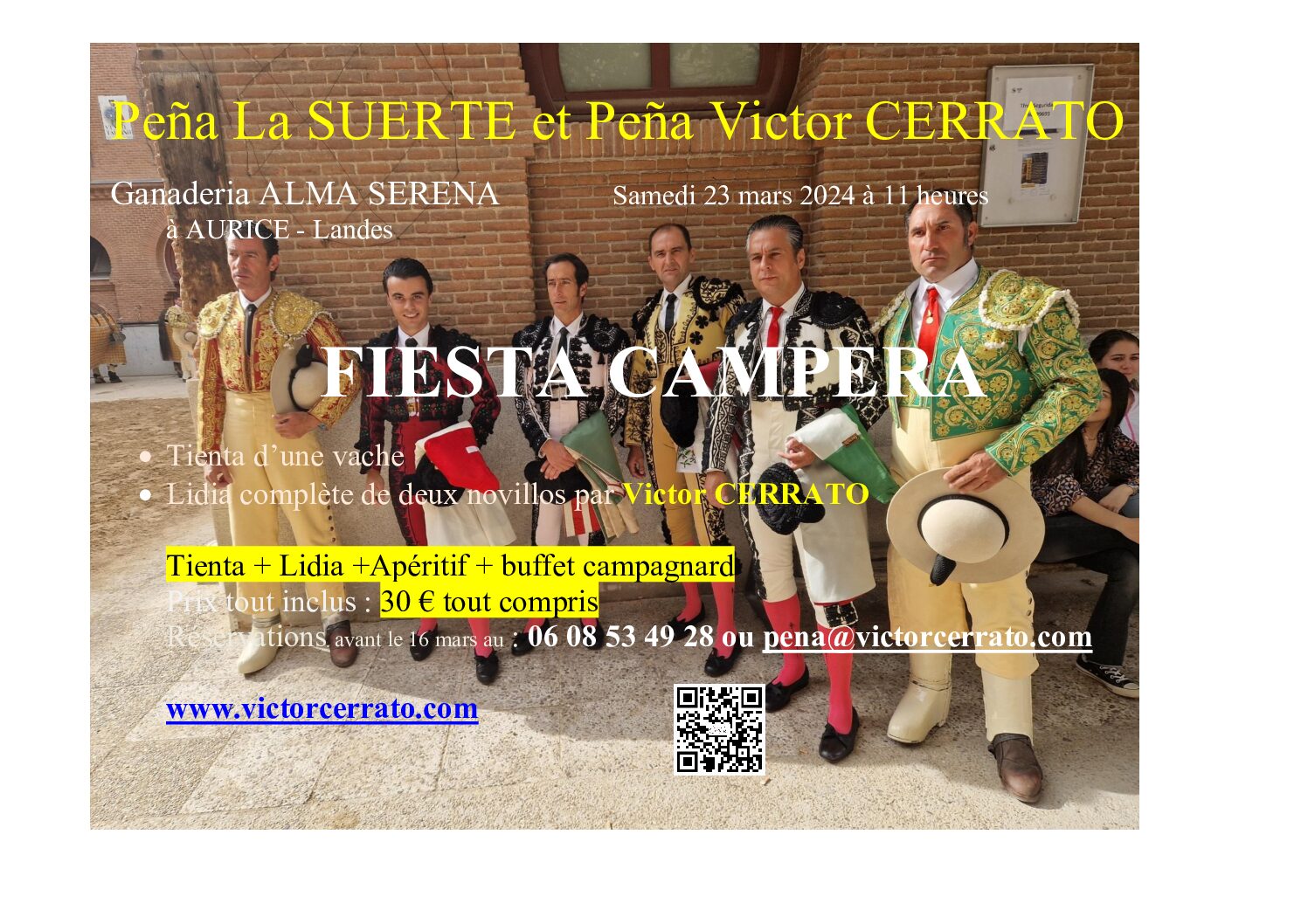 Fiesta Campera samedi 23 mars chez Alma Serena